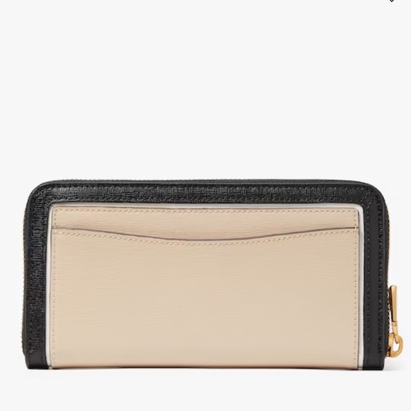 Kate Spade Morgan Colorblocked Zip-around Continental Wallet Cafe Mocha 
NWT - Picture 3 of 16